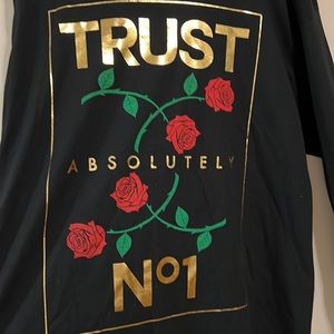 Xtra large black logo long sleeve shirt